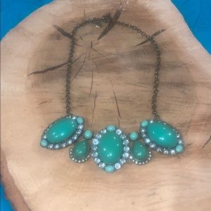 J Crew turquoise statement necklace